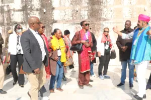 आमेर महल की दिव्य एवं भव्य छटा देखकर अभिभूत हुए राष्ट्रमंडल देशों के संसदीय प्रतिनिधि, मान सिंह महल सहित ऐतिहासिक स्थलों का किया भ्रमण