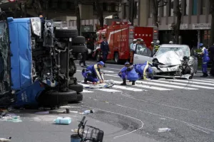 टोक्यो में सड़क दुर्घटना में एक शख्स की मौत, अन्य 8 घायल