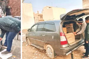 ब्यावर में नकली घी व तेल के दो गोदाम सीज : ब्रांड के नकली घी एवं तेल बनाने का अवैध कारोबार परवान पर, दो माल भरे वाहन भी जब्त