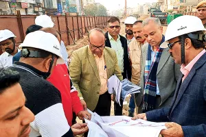 सिद्धार्थ महाजन ने गोपालपुरा बाईपास पर निर्माणाधीन एलिवेटेड रोड का किया निरीक्षण, कहा- निर्माणाधीन कार्यों में गुणवत्ता का रखें खयाल