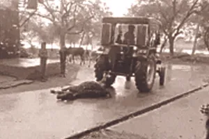 ट्रैक्टर से गाय का शव घसीटने का वीडियो वायरल : घाटोली पंचायत में दूसरी घटना, गोशाला को नोटिस तैयारी