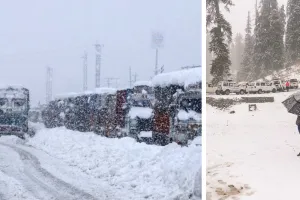 बर्फबारी के कारण दूसरे दिन भी कश्मीर का संपर्क कटा, हवाई सेवा बहाल