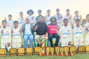 नारायणा के सिर सजा 2-राइजिंग क्रिकेट कप के फाइनल का ताज, आदित्य यादव 105 रनों की पारी खेल बने मैन ऑफ द मैच