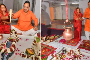 महाशिवरात्रि पर मुख्यमंत्री भजनलाल शर्मा ने किया जलाभिषेक, प्रदेशवासियों की सुख-समृद्धि की कामना