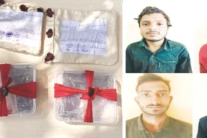 किंग ऑफ कोटा और 0032 गैंग के दो बदमाश साथियों के साथ गिरफ्तार : दो पिस्टल, चाकू, दो जिंदा कारतूस बरामद, कार जब्त 