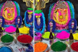 चांदपोल परकोटा गणेश मंदिर में फाग महोत्सव : भक्तों ने खेली गुलाल की होली, आकर्षक फूलों की सजी फाल्गुनी झांकी 