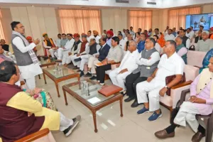 विधानसभा सत्र से पहले मुख्यमंत्री ने ली भाजपा विधायक दल की बैठक : सदन की रणनीति और सरकार की प्राथमिकताओं  से जुड़े मुद्दों पर की चर्चा, कहा- सदन लोकतंत्र का सर्वोच्च मंच