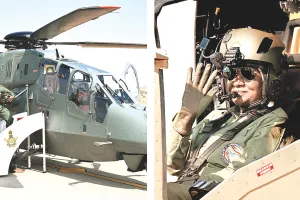 जैसलमेर के नभ में स्वदेशी प्रचंड हेलिकॉप्टर में राष्ट्रपति ने भरी उड़ान, आसमान से निहारा सोनार किला और पोकरण स्थित शक्ति स्थल