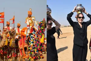 ऊंटों के हैरतअंगेज करतबों ने दर्शकों का मनमोहा : गड़ीसर झील पर तीसरे दिन हुआ योग और वाद्य संगीत से मरु महोत्सव का आगाज