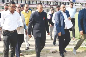 मुख्य सचिव श्रीनिवास ने लिया सवाई मानसिंह स्टेडियम का जायजा, स्टेडियम को आईपीएल मानकों के अनुरूप तैयार कराएगी सरकार