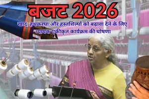 बजट 2026-27 : खाद, हथकरघा और हस्तशिल्पों को बढ़ावा देने के लिए व्यापक एकीकृत कार्यक्रम की घोषणा, आत्मनिर्भरता के लिए राष्ट्रीय फाइबर योजना शुरू 