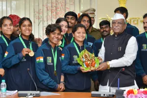 राज्यपाल से लैक्रोज खिलाड़ियों ने की मुलाकात: राज्यपाल का खेल प्रोत्साहन हेतु प्रदत्त वित्तीय सहायता के लिए जताया आभार जताया