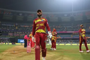 आईसीसी टी-20 विश्व कप : विंडीज ने जिम्बाब्वे को सुपर-8 के मुकाबले में 107 रन से हराया, हेत्मायर-पॉवेल के अर्द्धशतक