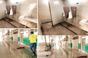 असर खबर का - जिस टॉयलेट में सांस लेना तक दूभर था, उसकी खुशबूदार फिनायल से धुलाई की