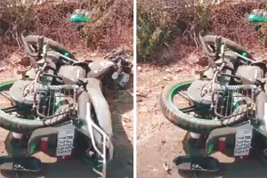 मुर्गियों से भरी पिकअप बाइक से टकराई : पति-पत्नी समेत तीन की मौत, घर लौटते समय हादसा