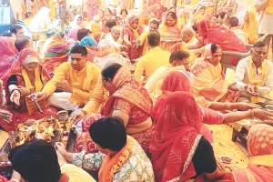 गोविन्द देव जी में एकादशी पर वैदिक विधि से मनाया जन्मदिन, पौधरोपण का लिया संकल्प