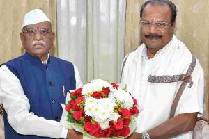 राज्यपाल हरिभाऊ बागडे से त्रिपुरा के राज्यपाल एन. इंद्रसेना रेड्डी की शिष्टाचार भेंट, विभिन्न विषयों पर हुई चर्चा 