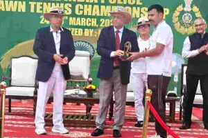 बीएसएफ का शानदार प्रदर्शन : एआईपीडीएम टेनिस प्रतियोगिता 2025-26 में उपविजेता, जय राम मीना बने ओपन सिंगल्स चैंपियन