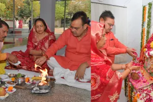 मुख्यमंत्री भजनलाल शर्मा ने की चैत्र नवरात्र स्थापना पर पूजा-अर्चना: प्रदेशवासियों के स्वस्थ, सुखी एवं समृ़द्ध जीवन की प्रार्थना की; वृक्षों पर पक्षियों के लिए परिंडे भी बांधें