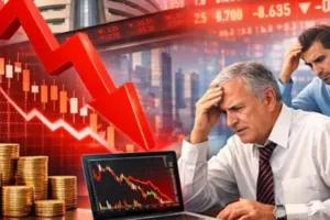 बाजार में कोहराम: भारी गिरावट में खुले शेयर बाजार; सेंसेक्स 1700 अंक गिरवटर 74,750 पर खुला, इन शेयरों पर रखें नजर