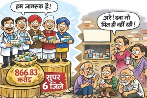 नि:शुल्क दवा योजना में लाभ लेने में सिर्फ 6 जिलों की जनता जागरुक : बाकी सब फिसड्डी, छोटे जिलों में कम उपयोग