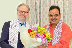 मुख्यमंत्री भजनलाल शर्मा से डेनमार्क के राजदूत की शिष्टाचार भेंट : जल प्रबंधन, नवीकरणीय ऊर्जा और हरित विकास पर चर्चा