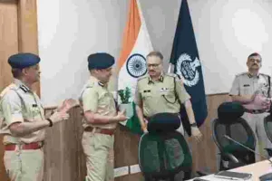 पुलिस मुख्यालय में सम्मान और विदाई समारोह, तीन आईजी को डीजीपी डिस्क से किया सम्मानित