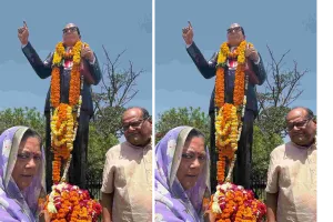अंबेडकर को जयंती पर दी श्रद्धांजलि : वसुंधरा राजे ने प्रतिमा पर पुष्प अर्पित कर किया नमन, कहा- पुरुषों के साथ महिलाओं की शिक्षा पर भी समान रूप से दिया बल 