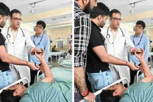 अनशन के दौरान कर्मचारी की बिगड़ी तबीयत : कांवटिया अस्पताल में भर्ती, जानें पूरा मामला 