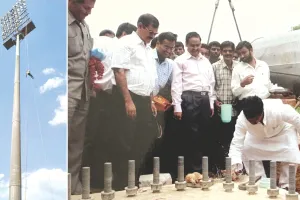 एसएमएस स्टेडियम में 20 साल पहले लगी फ्लड लाइट को बदलने का काम शुरू, अब जयपुर में नई लाइटों की चकाचौंध में होगा आईपीएल