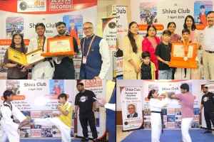 जयपुर के युवा मार्शल आर्ट खिलाड़ियों ने रचा इतिहास, इंडिया और एशिया रिकॉर्ड के लिए सफल आधिकारिक प्रयास