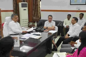 राजस्व मंडल के अध्यक्ष पद पर कार्यभार संभालने के बाद पहली बार राजस्व मंडल पहुंचे, सदस्यों और अधिकारियों से की चर्चा