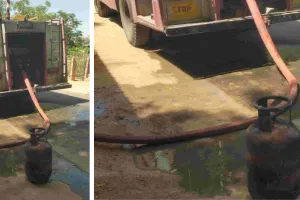 गैस टंकी लीकेज के चलते अचानक आग : घर का सामान जलकर राख, जानें पूरा मामला 