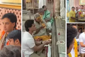 क्रिकेटर अभिषेक शर्मा ने मां के साथ किए गोविंद देवजी के दर्शन : फैंस में फोटो लेने की होड़, मंदिर में घेरा