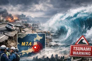 जापान में 7.4 तीव्रता का भूकंप : सुनामी की चेतावनी, तटीय इलाकों में अलर्ट; प्रशासन ने लोगों से सुरक्षित स्थानों पर जाने की अपील की
