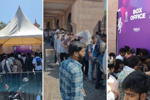 आईपीएल का जयपुर में पहला मुकाबला : रियायती टिकट के लिए लंबी कतार, छात्रों ने घंटों की मशक्कत