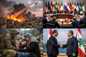 पश्चिम एशिया संकट खत्म करने के लिए अंतरराष्ट्रीय स्तर पर बढ़ा समर्थन : 18 देशों ने की तत्काल युद्धविराम की अपील, लेबनान को कूटनीतिक वार्ताओं का हिस्सा बनाना अनिवार्य 