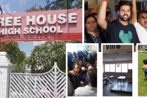 निजी स्कूल बंद होने पर अभिभावकों में भारी आक्रोश, स्कूल परिसर के बाहर जमकर विरोध प्रदर्शन 