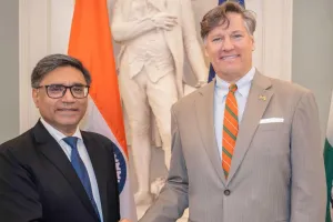 भारतीय विदेश सचिव विक्रम मिस्री ने की क्रिस्टोफर लैंडौ से मुलाकात : वैश्विक मुद्दों पर हुई चर्चा, अमेरिका और भारत के बीच घनिष्ठ साझेदारी की पुष्टि की