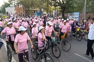 भूपेंद्र यादव ने महिला साइकिल रैली को दिखाई हरी झंडी : बड़ी संख्या में महिलाओं ने उत्साह के साथ की शिरकत, स्वास्थ्य, फिटनेस और सामाजिक जागरूकता के लिए प्रेरित करना रैली का उद्देश्य 
