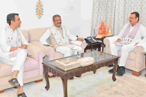 मुख्यमंत्री से केंद्रीय मंत्रियों की शिष्टाचार मुलाकात, राज्य में विभिन्न विकासात्मक योजनाओं से जुड़े विषयों पर चर्चा 