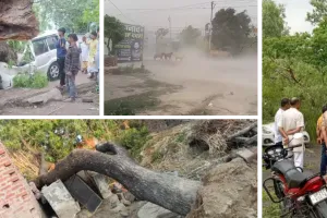 UP में चक्रवाती तूफान ने बरपाया कहर : आंधी से सैकड़ों पेड़ धराशायी, अंधेरे में डूबे इलाके; 54 लोगों की मौत