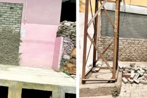 असर खबर का... सड़क सीमा में निकाले सभी दरवाजे किए बंद