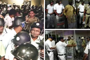 कोलकाता में स्ट्रॉन्ग रूम के बाहर टीएमसी का धरना : बैलट बॉक्स से छेड़खानी का आरोप, चुनाव आयोग ने दी सफाई 