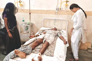 घर के बाहर बैठे बुजुर्ग पर भालू ने किया हमला : हाथ का अंगूठा चबाया, सिर, हाथ और पैरों पर गहरे घाव