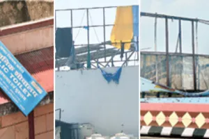 छतों पर लगे अवैध होर्डिंग्स व वॉलड्रॉप से दुर्घटनाओं का खतरा