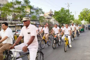 फिट इंडिया अभियान: आरपीएफ जवानों ने निकाली ‘संडे ऑन साइकिल’ रैली, आमजन को दिया हेल्थ मंत्र