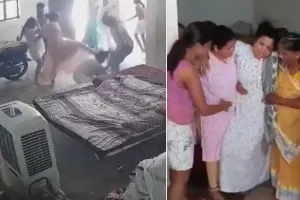 चंदौली में सपा महिला नेता पर घर में घुसकर जानलेवा हमला: बाल पकड़कर खींचा, लात-घूसों और रॉड से पीटा, सीसीटीवी में कैद हुई बर्बरता
