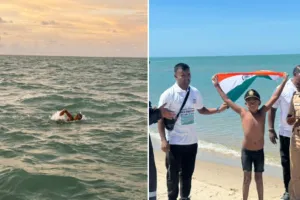 मुट्ठी में समंदर : 7 साल के इशांक ने रचा इतिहास, 9 घंटे 50 मिनट में Palk Strait तैरकर पार कर बनाया वर्ल्ड रिकॉर्ड