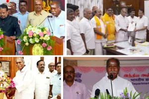 पुडुचेरी में रंगास्वामी ने ली मुख्यमंत्री पद की शपथ : 2 नए मंत्रियों ने भी ली पद और गोपनीयता की शपथ, कई दिग्गज रहे मौजूद
